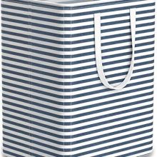 Tribesigns 96L Extra Large Laundry Hamper Collapsible Laundry Basket with Handle 4 Detachable Rods Cotton Linen Foldable Bathroom Storage Basket for Toys, Clothes