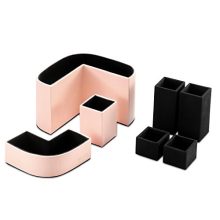 Vlando VPACK Magnet Desk Organizer - PU Leather Pencil Cup Holder