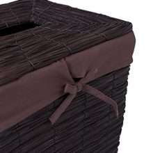 BIRDROCK HOME Rustic Woven Wood Peel Laundry Hamper with Lid