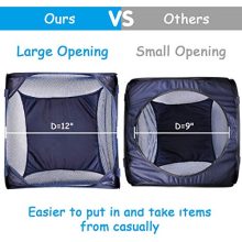 HOMEIDEAS Pack of 2 Pop Up Mesh Laundry Hamper Portable & Collapsible Popup
