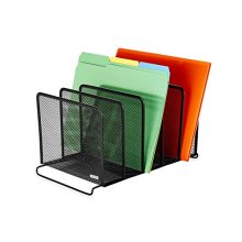 Rolodex Mesh Collection Stacking Sorter, 5-Section, Standard Packaging