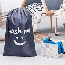 HOMEST 2 Pack XL Wash Me Travel Laundry Bag, Machine Washable Dirty Clothes