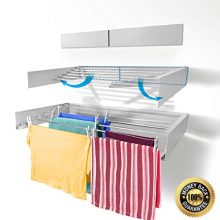 Step Up Laundry Drying Rack - Wall Mounted - Retractable - Clothes Drying Rack