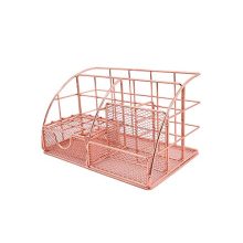 loofeng Desk Organizer, Rose Gold Metal Office Desk Organizers and Accessories