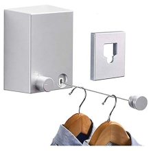 Retractable Clothesline Adjustable 13.8 Feets Stainless Steel Rope