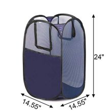 GANAMODA Mesh Laundry PopUp Hamper - Foldable Pop-Up Mesh Hamper