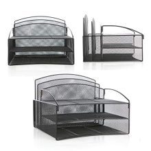 Veesun Desk Organizer,Mesh Desktop File Organizer Letter Paper Tray Holder