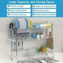 Over The Sink Dish Rack, Ace Teah Large Dish Drying Rack