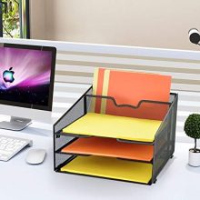 ProAid Mesh Office Desktop Accessories Organizer, Desk File Organizer