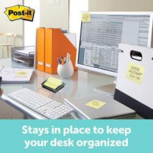 Post-it Pop-up Note Dispenser, Black Base Clear Top, Designed to work