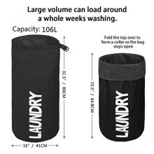 ZERO JET LAG Extra Large Laundry Hamper Collapsible Laundry Basket College