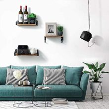 Elevate Your Decor with Veken Rustic Wood Floating Shelves - Set of 3