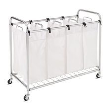 Honey-Can-Do Heavy Duty Quad Rolling Laundry Sorter Hamper