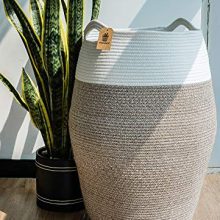 Goodpick Large Laundry Hamper | Woven Cotton Rope Clothes Hamper
