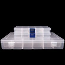 Snowkingdom Plastic Grid Box Storage Organizer Case for Display Collection