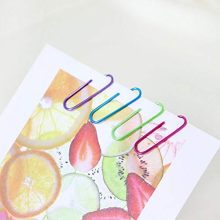 MultiBey Holographic Colorful Paper Clip Dispensers Red Blue Green Purple Smooth