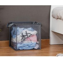 Laundry Game with Portable Mesh Popup Hamper – Easy Open, Collapsible, and Durable – Perfect for Kids' Rooms, College Dorms, and Travel in Elegant Grey