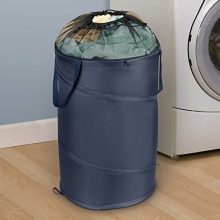 Household Essentials Pop-Up Laundry Hamper with Handles and Drawstring
