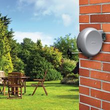 Minky Homecare Outdoor Retractable Clothesline, 49 Feet, Gray