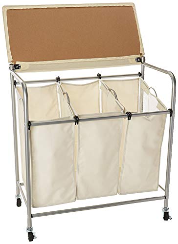 Honey-Can-Do Rolling Laundry Sorter with Ironing Board