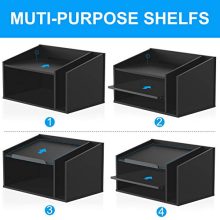 FITUEYES Wood Office Suppies Desk Organizer 4 Compartments
