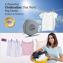 40 Feet Long Flexible Retractable Clothesline Outdoor - Powerful Clothes Lines