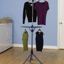 Household Essentials Portable 2-Tier Clothes Drying Rack Tri-pod