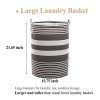 Haundry Collapsible Laundry Basket, 22'' Tall Large Round Laundry Hamper