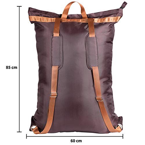 Large Laundry Bag『24"X34"』with Zipper,KSMA College Laundry Backpack