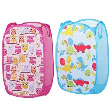 Luxamary Mesh Pop Up Laundry Hamper for Kids, Storage Hamper with Handles