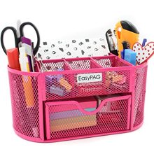 EasyPAG Mesh Desk Organizer Pencil Holder 9 Compartments