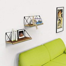 Edenseelake Floating Wall Shelves Set of 2, Wood Storage Shelf