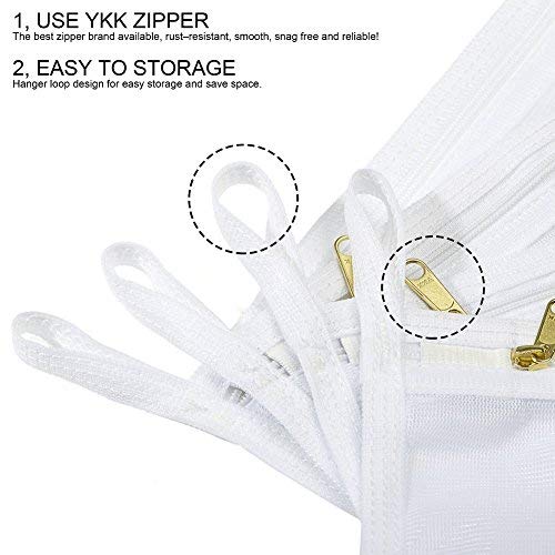 TENRAI Delicates Laundry Bags, Bra Fine Mesh Wash Bag for Underwear, Lingerie