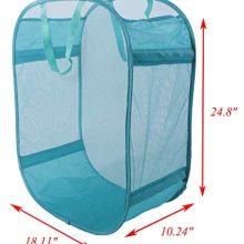 Amelitory Mesh Pop-up Laundry Hamper Easy Foldable Laundry Baskets