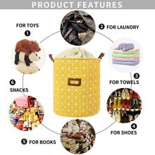Clothes Laundry Hamper Storage Bin Large Collapsible Storage Basket Kids Canvas