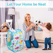 Luxamary Mesh Pop Up Laundry Hamper for Kids, Storage Hamper with Handles