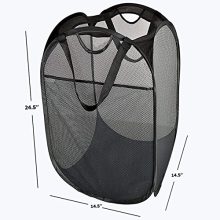 Strong Mesh Pop-up Laundry Hamper, Quality Laundry Basket with Durable Handles
