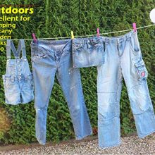 Liberty Shop 24/7 Retractable Indoor Clothesline with 40 ft Cord Portable
