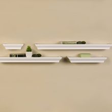 Melannco Floating Wall Mount Molding Ledge Shelves