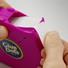Glue Dots Desktop Dispenser, Multicolor