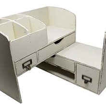 Executive Office Solutions Adjustable Wooden Desk Organizer for Desktop