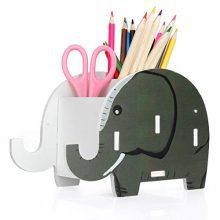 🖼️ Adorable & Functional: COOLBROS Elephant Desk Organizer with Phone & Tablet Stand