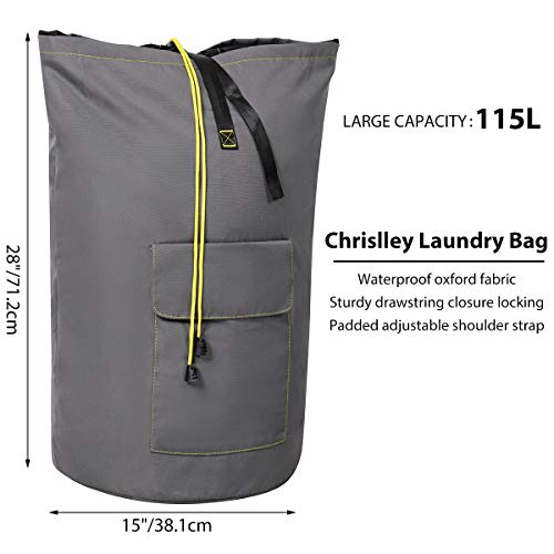 Chrislley 115L Extra Large Laundry Bags Backpack Laundry Hamper Backpack