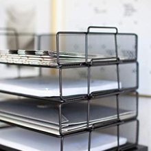 Blu Monaco Desk Organizers and Accessories Stackable Paper Tray