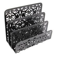 EasyPAG Metal 3 in 1 Desk Organizer Set - Letter Sorter, Pen Holder and Sticky Notes