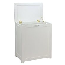 Oceanstar Storage Laundry Hamper, White