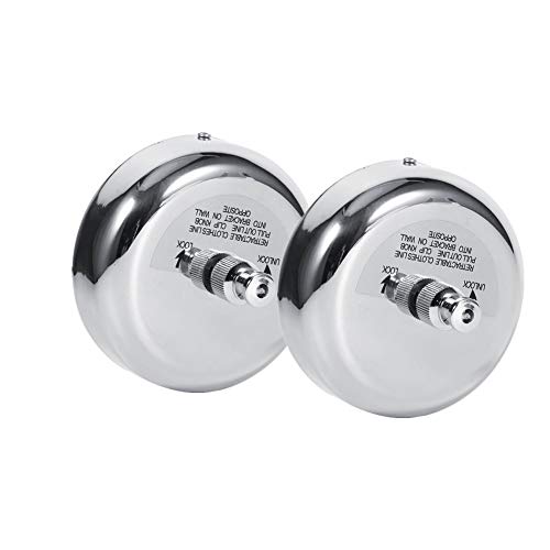 JHHSYU 2 Pcs Retractable Clothesline 304 Stainless Steel Durable with Heavy Duty Adjustable Rope Shower Clothes Line for Outdoor and Indoor
