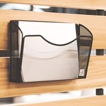 Hawk Bliss 3 Black Pocket Mesh Hanging Wall File Organizer