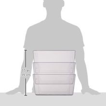 Deflecto Office DocuPocket , Wall File Organizer, Stackable, Letter Size