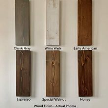 New England Wood Crafters Wooden Floating Shelves - Modern Rustic Wall Decor